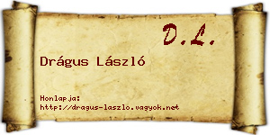 Drágus László névjegykártya