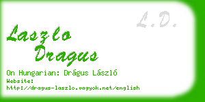 laszlo dragus business card